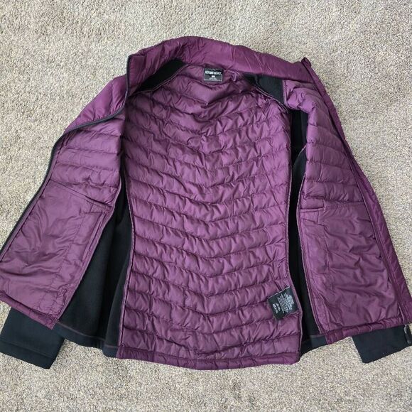 32 Degree Heat Mixed Media Packable Puffer Jacket Women's Large Purple Gorpcore - Picture 7 of 8